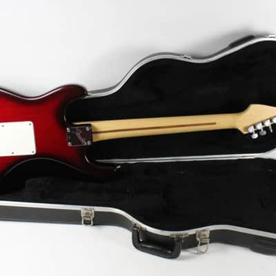 1993 Vintage Fender Stratocaster Plus Deluxe Crimson Burst Strat USA 1990s TBX Tone +OHSC image 5