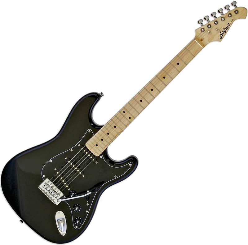 Aria STG-003SPL-M/BK Pro II Basswood Body Bolt-On Maple Neck 6-String Electric Guitar image 1