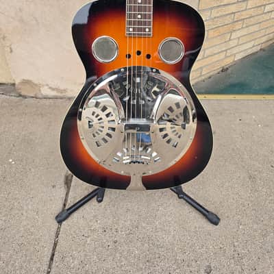 Regal RD-40 Round Neck Resophonic Guitar w/Fishman Nashville Series Pickup - Sunburst image 1