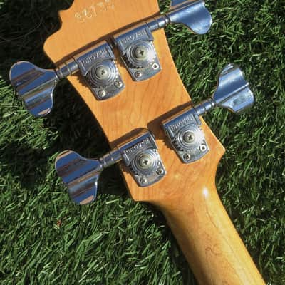 Circa 1980 BC Rich Mockingbird Longhorn Bass USA Natural Birdseye Maple image 7