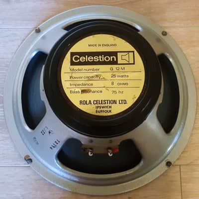 1970s Celestion “Blackback” (Greenback) G12M image 4