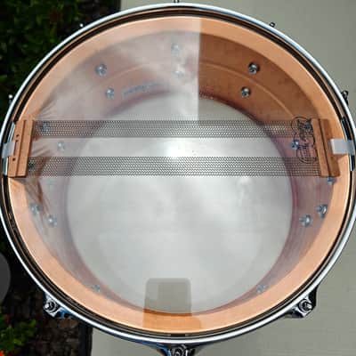 Ludwig LC662K Hammered Copper Phonic 6.5x14" 10-Lug Snare Drum 2016 - Present - Polished Copper image 5