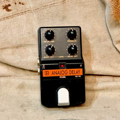 Pearl Analog Delay AD-08 1980's - Black-Orange image 1