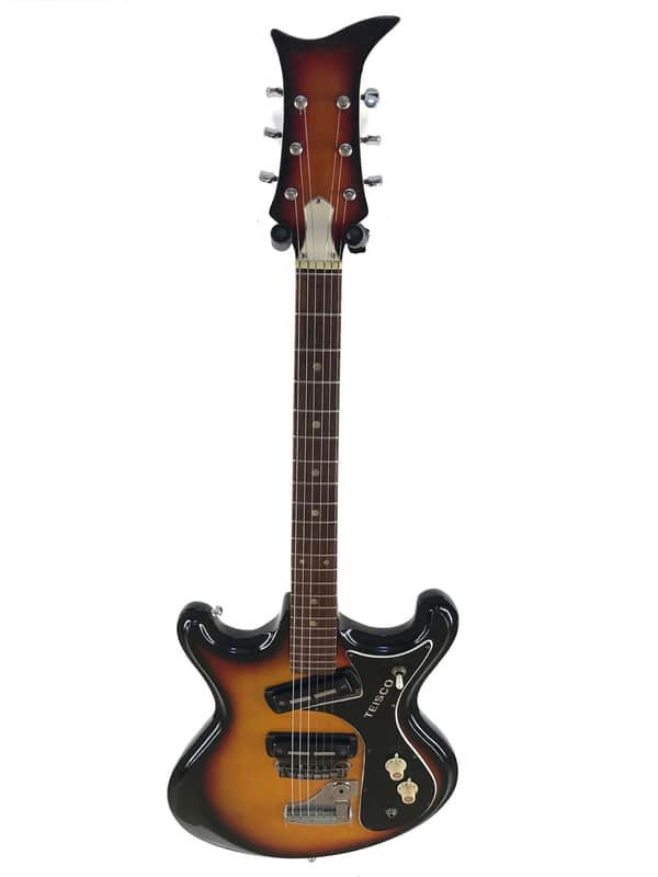 Teisco V2, Mosrite Style Guitar, Sunburst, 1968, Josh Homme, | Reverb