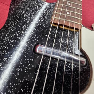 Silvertone Guitar in case with amp - Black Silvertone 1448 image 20