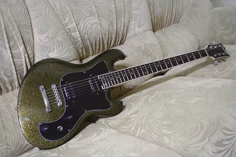 ギター edwards E-UT-100SL llic Flake Black 2013 Edwards by ESP E-UT-100SL Ultratone Baritone Guitar, Metallic