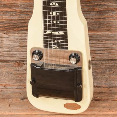 Supro Comet Lap Steel Guitar White 1960s image 2