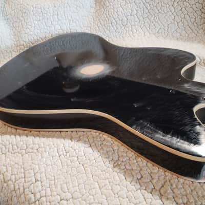 Unique 1 of a kind- Heavy Relic-Double bound, USA made Roasted Alder body,Quilt maple top. Made for a Jazzmaster neck.# QMJM-R1. image 8
