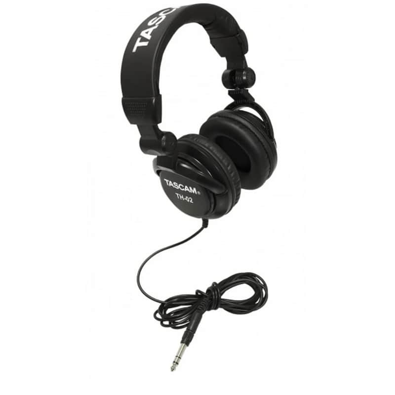 Tascam TH-02-B | Closed Back Headphone, Black image 1