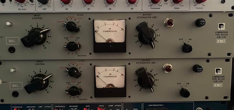 Chandler Limited RS124 Mastering Version Stereo Pair 2010s - Gray image 1