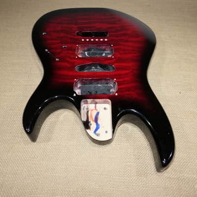 Body Transparent Red Burst, Genuine 2018 Ibanez GRX70QA image 2