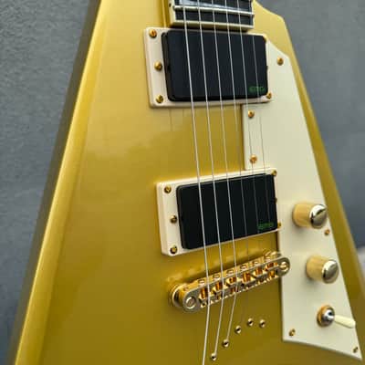 ESP LTD KH-V Kirk Hammett Signature - Metallic Gold w/ Original Hardshell Case image 5
