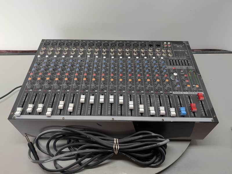 GTDaudio SK-16 Mixer Pro Audio 16 Channel Mixing Console Stereo DJ PA image 1