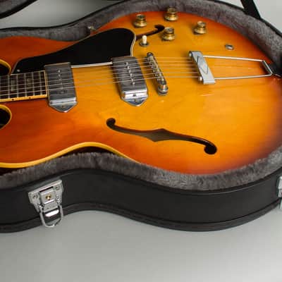 Gibson  ES-330TD Thinline Hollow Body Electric Guitar (1965), ser. #362047, black tolex hard shell case. image 12