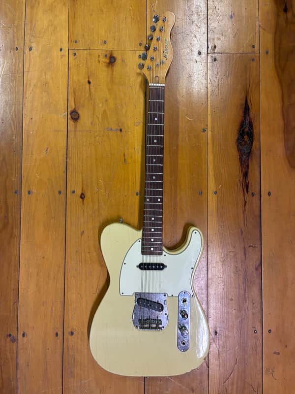 Used 1970s National Telecaster Copy Rosewood Fingerboard Vintage White image 1