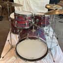 1968 Ludwig 5 Pc Drum Kit w/ Hardware - Psychedelic Red