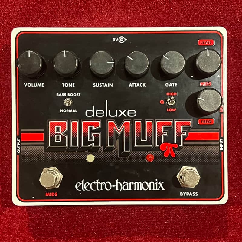 Electro-Harmonix Deluxe Big Muff Pi Deluxe Distortion / Sustainer - Black / Red image 1