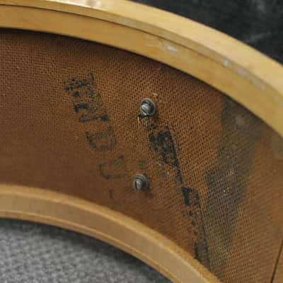 1950s Slingerland 7x14 Student Model Blue & Silver Duco Radio King Snare Drum image 12