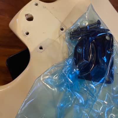 1989 Fender Squier MIK White Strat Stratocaster Body Floyd Rose Vintage HSS 80s image 7