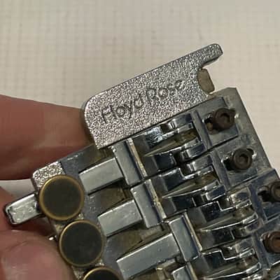 1980's Kramer Model Guitars Chrome Floyd Rose II Licensed Tremolo Guitar Bridge image 15