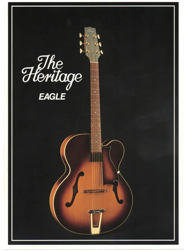 Heritage Guitars-EAGLE, promotional print/cut sheet, 1988 image 1