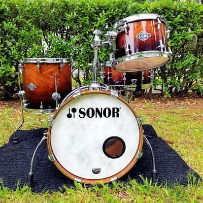 Sonor Ascent Jazz, Heavy German Beech, 12/14/18 w/ 6.5" Snare, Burnt Fade Lacquer, Local Pickup Only image 1