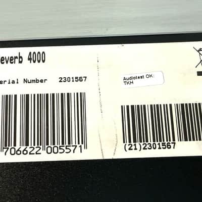 TC Electronic Reverb4000 Reverb Processor 2010s - Silver image 8