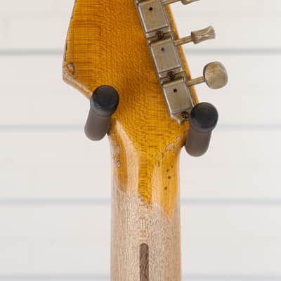 Fender Custom Shop Limited Edition '54 Super Heavy Relic Stratocaster Electric Guitar, Maple Fingerboard, Wide Fade 2-Color Sunburst image 15