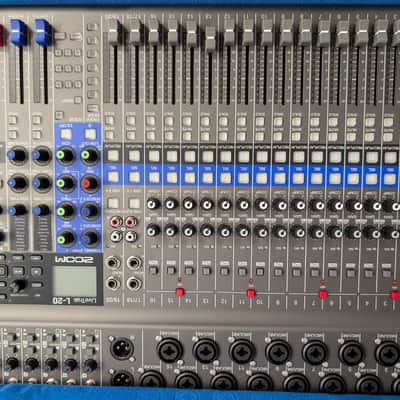Zoom LiveTrak L-20 Digital Mixer / Recorder 2010s - Grey / Blue image 10