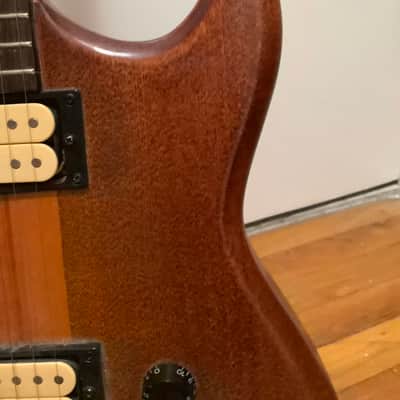 Cort Neck-Thru Early 80s Natural Wood Grain Electric Guitar image 13