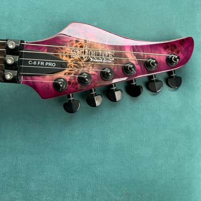 Schecter C-6 Pro FR Aurora Burst Ultra Burl image 5