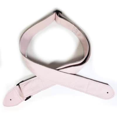 Pink Leather Premium Leather Guitar Strap- Light Pink Leather Guitar Strap-100% Leather Guitar Strap- Acoustic, Electric Bass Guitars image 4