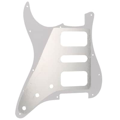 11 Holes Round Corner HSH Strat Pickguard for American/Mexican Fender Standard Stratocaster Electric Guitar, 4Ply White Pearl image 3