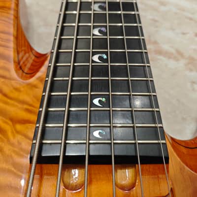 Yamaha TRB-JP2 John Patitucci Signature 6-String Bass 2010s - Transparent Amber image 4