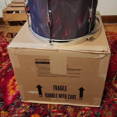 Gretsch 9"x13" Tom Drum w/Mount USA Custom Heritage Lugs - Black Satin Flame Nitron Wrap *EXCELLENT* 2024 image 10