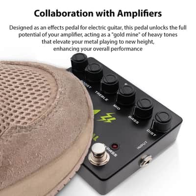 MOSKY TOP METAL Heavy Metal Boost Guitar Pedal Effect Stomp-box 3 Band EQ Control image 8
