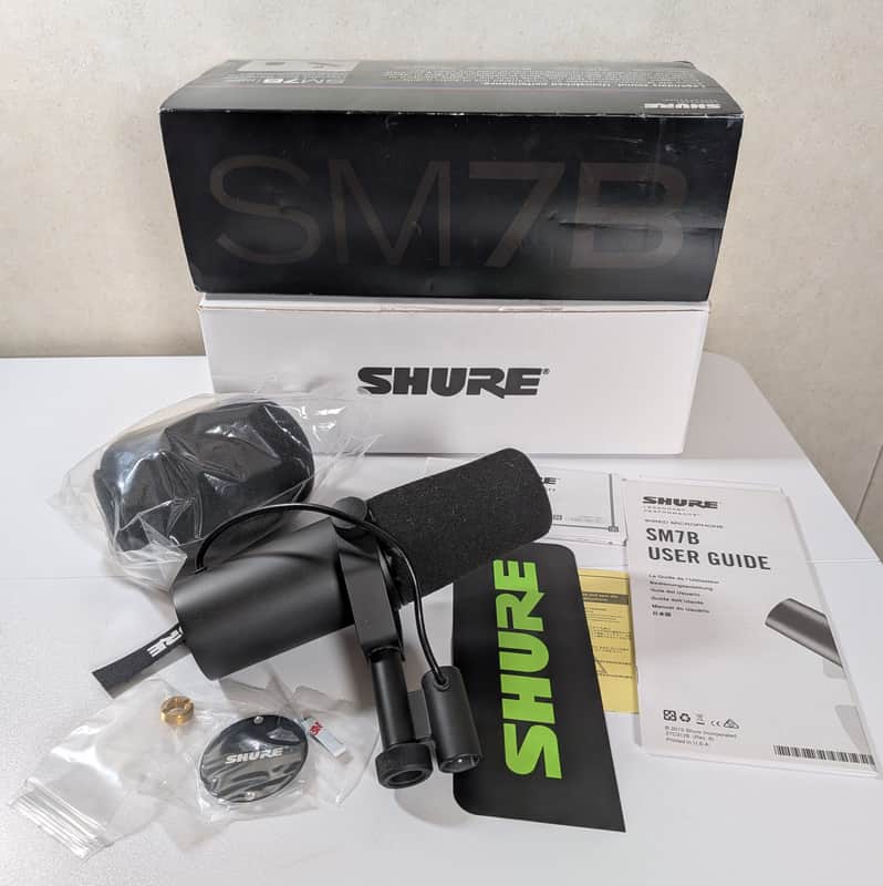 Authentic Shure SM7B Dynamic Microphone Cardiod Black Complete with Accessories image 1