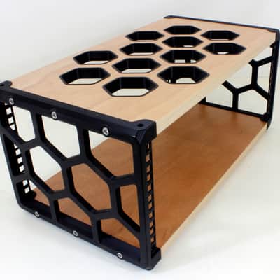Nutshell 19" 4U DESKTOP STUDIO RACK POD CASE CABINET COMMS MEDIA AUDIO EQUIPMENT HYPLA - Black image 5
