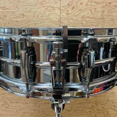 Ludwig LM400 Supraphonic 5x14" 10-Lug Aluminum Snare Drum 1985 - Present - Chrome-Plated image 2