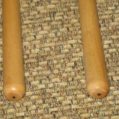 ONE pair new old stock Regal Tip 607SG, GOODMAN # 7 BRILLIANT STACCATO TIMPANI MALLETS - hard oval core covered with oval shaped cream-ish damper white felt, hard rock maple handles / shaft (includes packaging) image 12