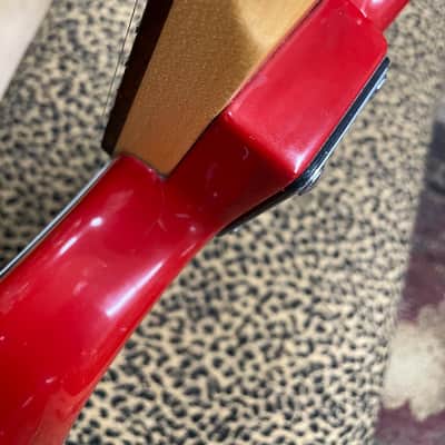 Oscar Schmidt Eastwood S-Type Electric Guitar 90's - Red image 11