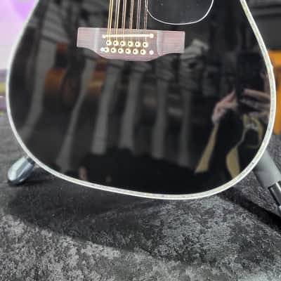 Takamine EF381DX 12-string Dreadnought Acoustic-electric Guitar - Black with Maple Auth Deal! 358 image 3