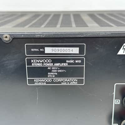 Kenwood M1D Basic Stereo Power Amplifier image 9