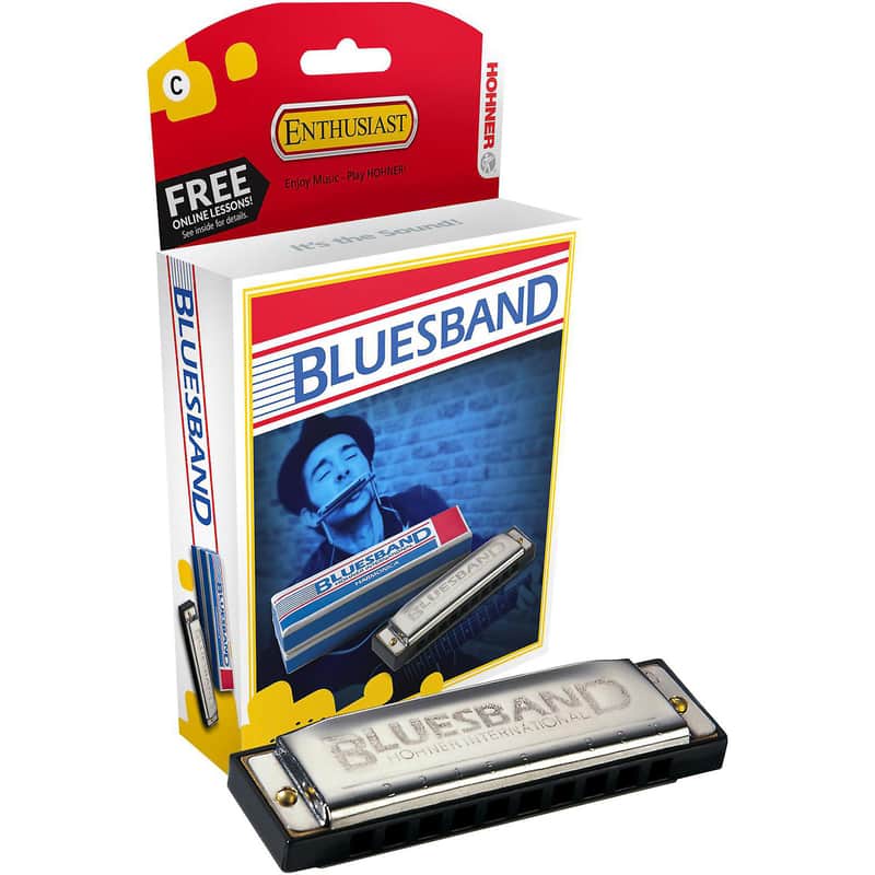 Hohner BLUESBAND Blues Band Harmonica - Key of C - Silver image 1