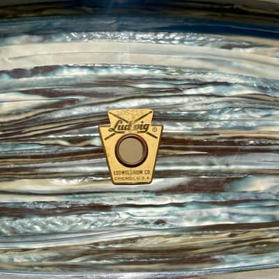 1960s Ludwig 5x14 Pioneer Snare Drum Oyster Blue Pearl image 2