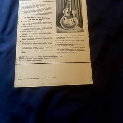 1956 Gibson Byrdland Switchmaster ES-350T catalog pamphlet image 3