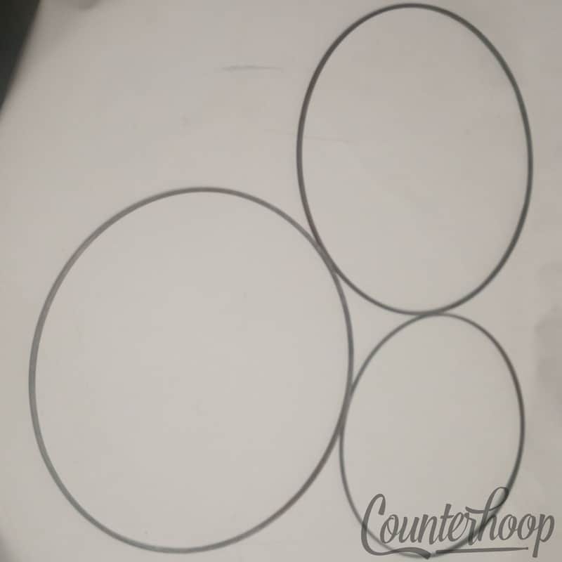 *Ludwig Tom Drum/Timpani Steel Flesh Hoop Rim 2x16"+13"Metal Calfskin Ring Head* image 1