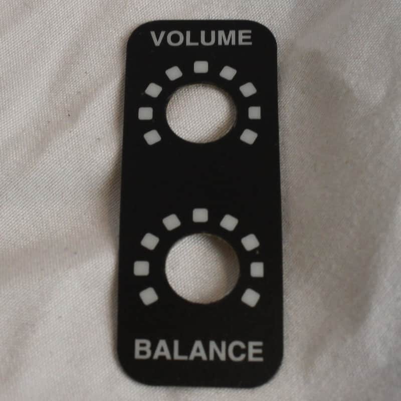 NEW Accordion Part - Stick On Volume and Balance Indication Plate image 1
