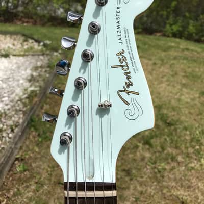 Fender VM Jazzmaster Sonic Blue with Matching Headstock Upgraded image 3