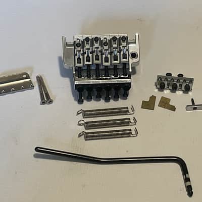 1990's Japan Ibanez S & RG Series Chrome Original Edge Floyd Rose Tremolo Bridge Set